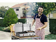 HABITAT ET JARDIN - Plancha barbecue à gaz avec grille et plancha "Flamo" - 3 bruleurs - Gris - vignette