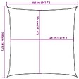 VIDAXL - vidaXL Voile d'ombrage 160 g/m² Rouge 3,6x3,6 m PEHD - vignette