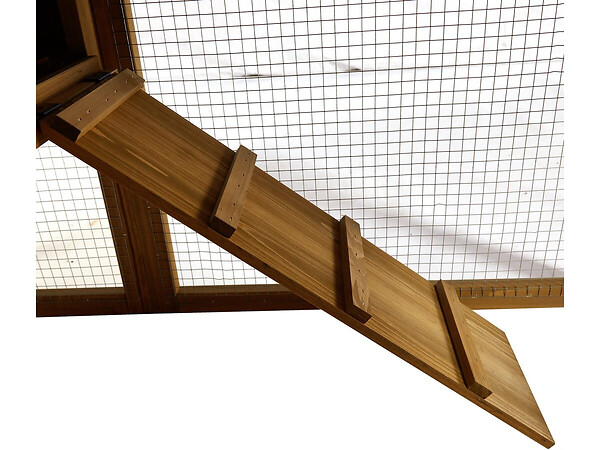 HABITAT ET JARDIN - Poulailler avec pondoir en bois "Clochette" - Marron - large