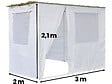 HABITAT ET JARDIN - Souccah en Kit NINA ajustable - 3 x 2 - 2 Rouleaux de bambou et tasseaux de bambou - vignette