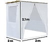 HABITAT ET JARDIN - Souccah en Kit NINA ajustable 2 x 2 avec 1 Rouleau de bambou et 15 tasseaux de bambou - vignette