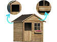 HABITAT ET JARDIN - Maisonnette "Coccinelle" - 126 x 112 x 158 - Bois - vignette