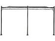 HABITAT ET JARDIN - Pergola tonnelle adossée en métal - 3 x 4 m - Gris - vignette