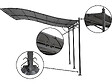HABITAT ET JARDIN - Pergola tonnelle adossée en métal - 3 x 4 m - Gris - vignette