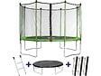 HABITAT ET JARDIN - Trampoline "Yoopi" - Ø 4.25 m - Avec Filet + Echelle + Couverture + Kit d'ancrage - vignette