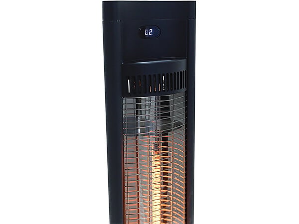 HABITAT ET JARDIN - Chauffage électrique radiant "Tornado" - 2000W - Noir - large