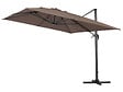 HABITAT ET JARDIN - Parasol de jardin déporté en aluminium "Sun 4" 3 x 4 m - Ecru - vignette