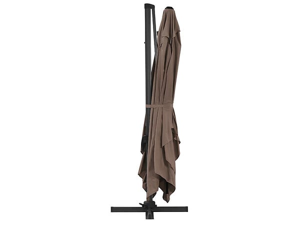 HABITAT ET JARDIN - Parasol de jardin déporté en aluminium "Sun 4" 3 x 4 m - Ecru - large
