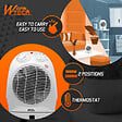 WARM TECH - Radiateur soufflant 2000W oscillant avec thermostat - vignette
