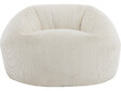 HABITAT ET JARDIN - Pouf en velours côtelé  "Cusco" - 80 x 74 x 49 cm - Beige - vignette