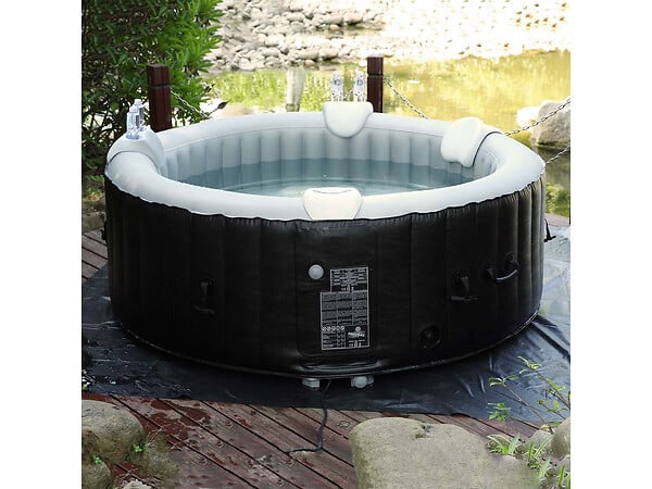 HABITAT ET JARDIN - Lot de 2 Appuie-têtes et 1 Porte-gobelet pour Spa - large