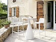 HABITAT ET JARDIN - Table haute bistro de jardin ⌀80 cm "Néora" - Blanc - vignette