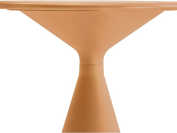 HABITAT ET JARDIN - Table haute bistro de jardin ⌀80 cm "Néora" - Orange - large