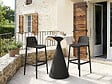 HABITAT ET JARDIN - Table haute bistro de jardin ⌀80 cm "Néora" - Noir - vignette