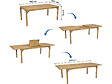 HABITAT ET JARDIN - Table de jardin extensible en bois 180/240 cm "Valladolid" – 6 à 10 places - Marron - vignette