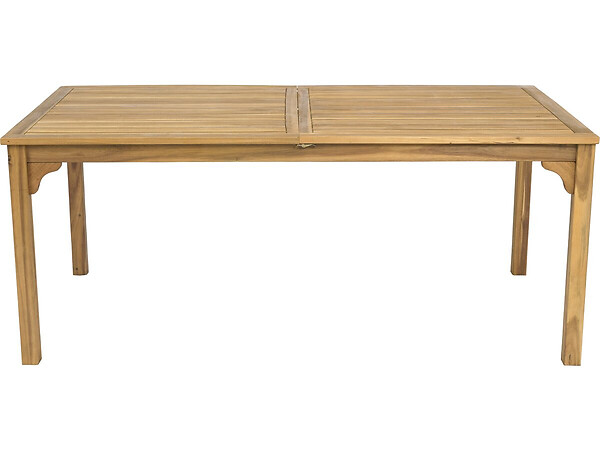 HABITAT ET JARDIN - Table de jardin extensible en bois 180/240 cm "Valladolid" – 6 à 10 places - Marron - large