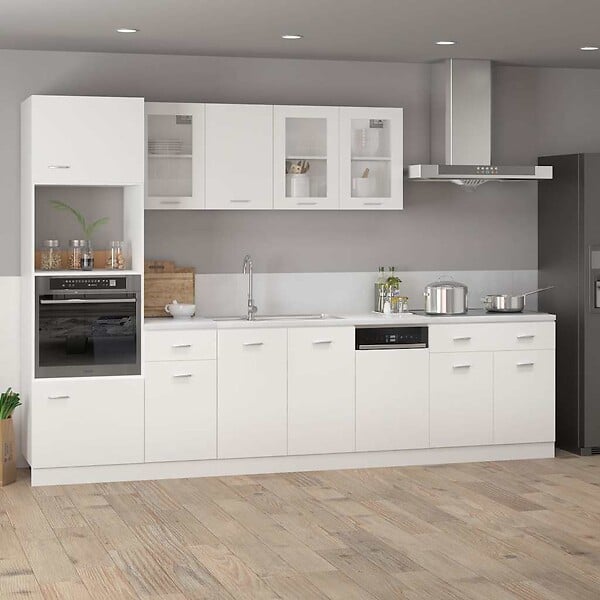 VIDAXL - vidaXL Armoire de plancher à tiroir "Lyon" Blanc 80x46x81,5cm - large