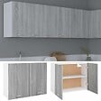 VIDAXL - vidaXL Armoire suspendue "Lyon" Sonoma gris 80x31x60 cm - vignette
