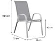 HABITAT ET JARDIN - Fauteuil jardin Textilène "Cordoba" - Phoenix - Ecru - Lot de 2 - vignette