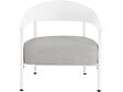 HABITAT ET JARDIN - Lot de 2 fauteuils de jardin en plastique et en métal "Céora" - Blanc - vignette