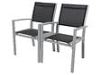 HABITAT ET JARDIN - Fauteuil jardin Alu/Textilène "Tropic" - Phoenix - Noir - Lot de 2 - vignette