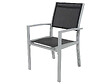 HABITAT ET JARDIN - Fauteuil jardin Alu/Textilène "Tropic" - Phoenix - Noir - Lot de 2 - vignette