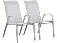 HABITAT ET JARDIN - Fauteuil jardin Textilène "Cordoba" - Phoenix - Gris clair - Lot de 2 - vignette