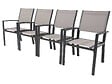 HABITAT ET JARDIN - Fauteuil jardin Alu/Textilène "Tropic" - Phoenix - Taupe - Lot de 2 - vignette