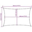 VIDAXL - vidaXL Voile d'ombrage 160 g/m² Crème 3,5x5 m PEHD - vignette