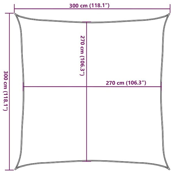 VIDAXL - vidaXL Voile d'ombrage 160 g/m² Anthracite 3x3 m PEHD - large