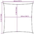 VIDAXL - vidaXL Voile d'ombrage 160 g/m² Anthracite 3x3 m PEHD - vignette