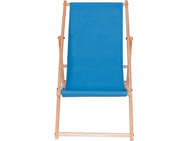 HABITAT ET JARDIN - Lot de 2 transats en bois "Chilienne" - 107 x 56.5 x 81 cm - Ecru - large