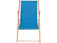 HABITAT ET JARDIN - Lot de 2 transats en bois "Chilienne" - 107 x 56.5 x 81 cm - Ecru - vignette