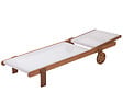 HABITAT ET JARDIN - Lot de 2 bains de soleil en bois exotique "Saïgon" - Maple - Ecru - vignette