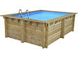 HABITAT ET JARDIN - Piscine bois rectangle " Caimans 120  " - 4.10 x 3.00 x 1.24  m - vignette