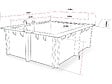 HABITAT ET JARDIN - Piscine bois rectangle " Caimans 120  " - 4.10 x 3.00 x 1.24  m - vignette