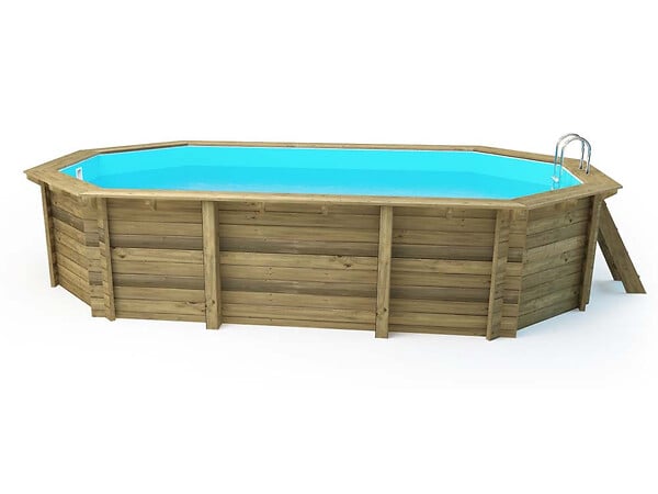 HABITAT ET JARDIN - Piscine bois "Florida 130" - 6.57 x 4.57 x 1.31 m - large