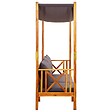 VIDAXL - vidaXL Banc de jardin avec auvent et repose-pieds Bois d'acacia solide - vignette