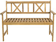 HABITAT ET JARDIN - Banc de jardin en bois 120 cm "Surabaya" - 2 places - Marron - vignette