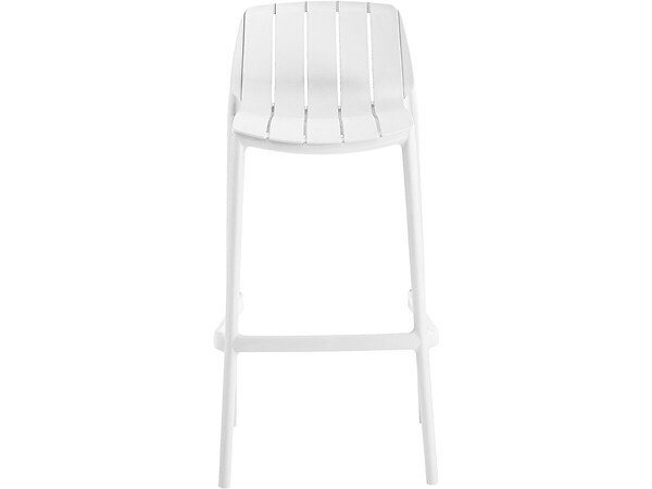 HABITAT ET JARDIN - Lot de 2 chaises hautes de jardin empilable "Vaena" - Blanc - large
