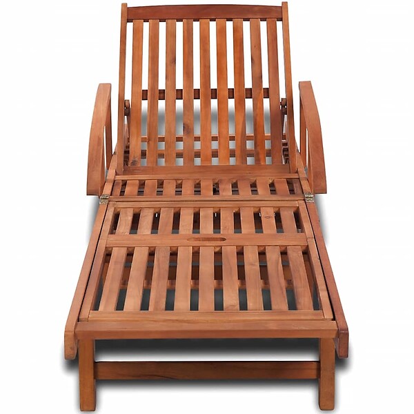 VIDAXL - vidaXL Chaise longue bois massif d'acacia - large