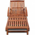 VIDAXL - vidaXL Chaise longue bois massif d'acacia - vignette