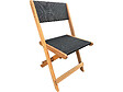 HABITAT ET JARDIN - Chaise pliante en bois exotique "Seoul" - Maple - Noir - Lot de 2 - vignette