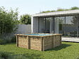 HABITAT ET JARDIN - Piscine bois rectangle " Maldives " - 3.20 x 3.20 x 1.24 m - vignette
