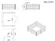 HABITAT ET JARDIN - Piscine bois rectangle " Maldives " - 3.20 x 3.20 x 1.24 m - vignette