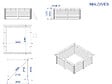 HABITAT ET JARDIN - Piscine bois rectangle " Maldives  " - 3.20 x 3.20 x 1.24  m + Bâche à bulles 180 µ - Bâche hiver 280 g/m² - vignette