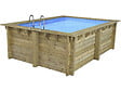 HABITAT ET JARDIN - Piscine bois rectangle " Zanzibar "- 3,50 x 2,30 x 1,24  m - vignette
