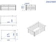 HABITAT ET JARDIN - Piscine bois rectangle " Zanzibar "- 3,50 x 2,30 x 1,24  m - vignette