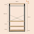 ID MARKET - Dressing large L. 100 cm DETROIT design industriel - vignette