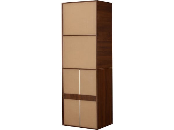 HABITAT ET JARDIN - Armoire avec 5 tiroirs et 2 étagères "Opéra" - 60 x 45 x 180 cm - Marron - large
